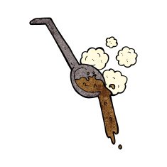 cartoon pouring gravy N7