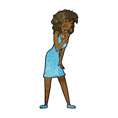 Cartoon Woman Laughing N9