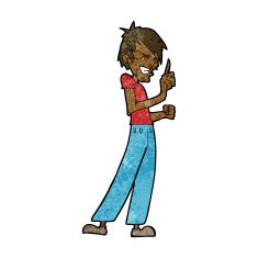 cartoon angry man arguing N7
