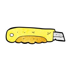 cartoon construction knife N6