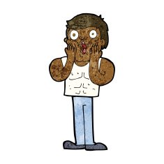 cartoon shocked gym man N9