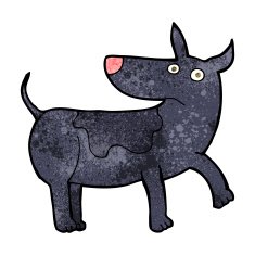 funny cartoon dog N20