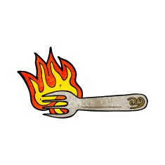 cartoon fork symbol N3