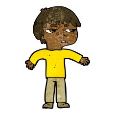 cartoon annoyed boy N24