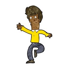 cartoon rushing man N5