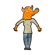 cartoon fox woman N3