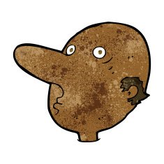 cartoon balding man N13
