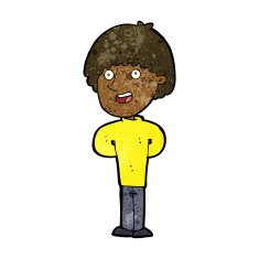 cartoon happy man N322