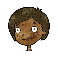 cartoon happy boy N164