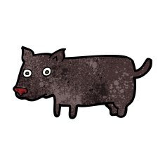 cartoon little dog N76