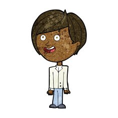 cartoon happy surprised boy N4