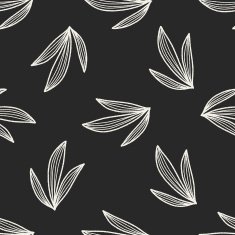 plant doodle seamless pattern background N141
