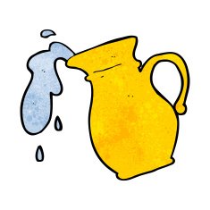 Cartoon Water Jug N4