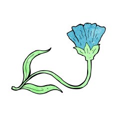 cartoon flower N313