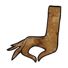 cartoon hand symbol N29