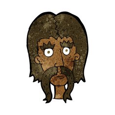 cartoon man with long mustache N8