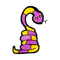 Cartoon Snake N162