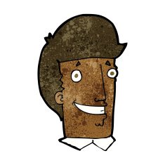 cartoon happy man N324