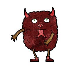 funny cartoon monster N27