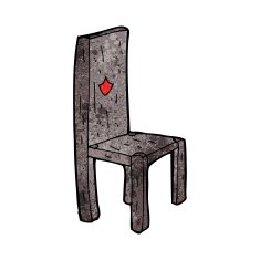 cartoon old chair N18