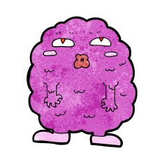 funny cartoon monster N28