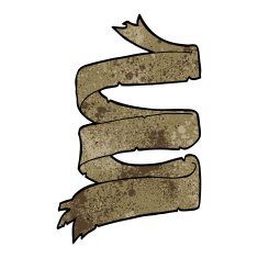 cartoon old scroll N4