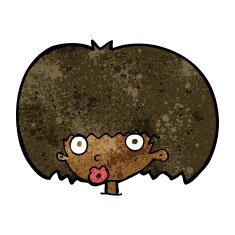 cartoon surprised woman N151