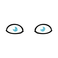 cartoon staring eyes N7