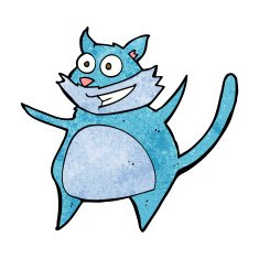 funny cartoon cat N130