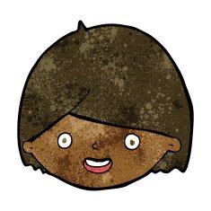 Cartoon Happy Face N38