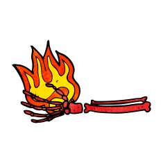 cartoon magic skeleton hand N3