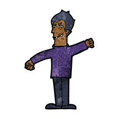 cartoon vampire man N71