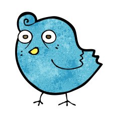 funny cartoon bird N126