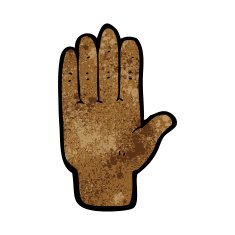 cartoon hand N13