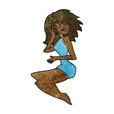 cartoon sexy woman N10