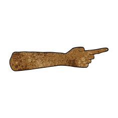 pointing hand cartoon N16