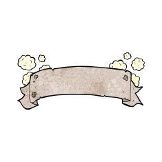heraldry scroll banner cartoon N7