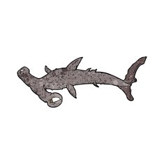 Cartoon Hammerhead Shark N11