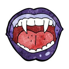 cartoon vampire mouth N18