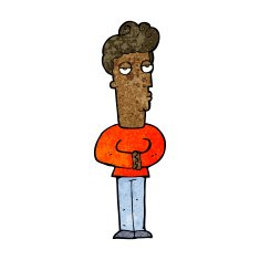 cartoon arrogant man N7
