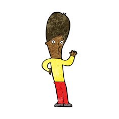 Cartoon Man Waving N26