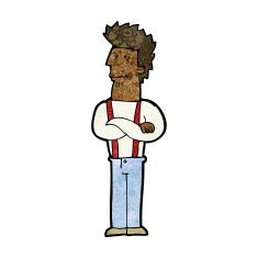 cartoon annoyed man N55