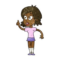 cartoon woman asking question N75