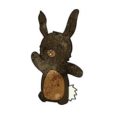 Cartoon happy rabbit N11