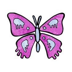 Cartoon Butterfly N70