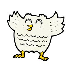 cartoon black bird N6