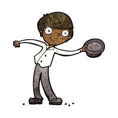 cartoon man tipping hat N6