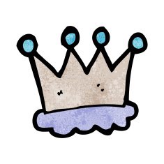 cartoon crown symbol N10