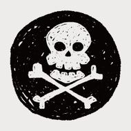 skull Doodle N77