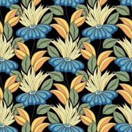 Vector seamless floral pattern N151